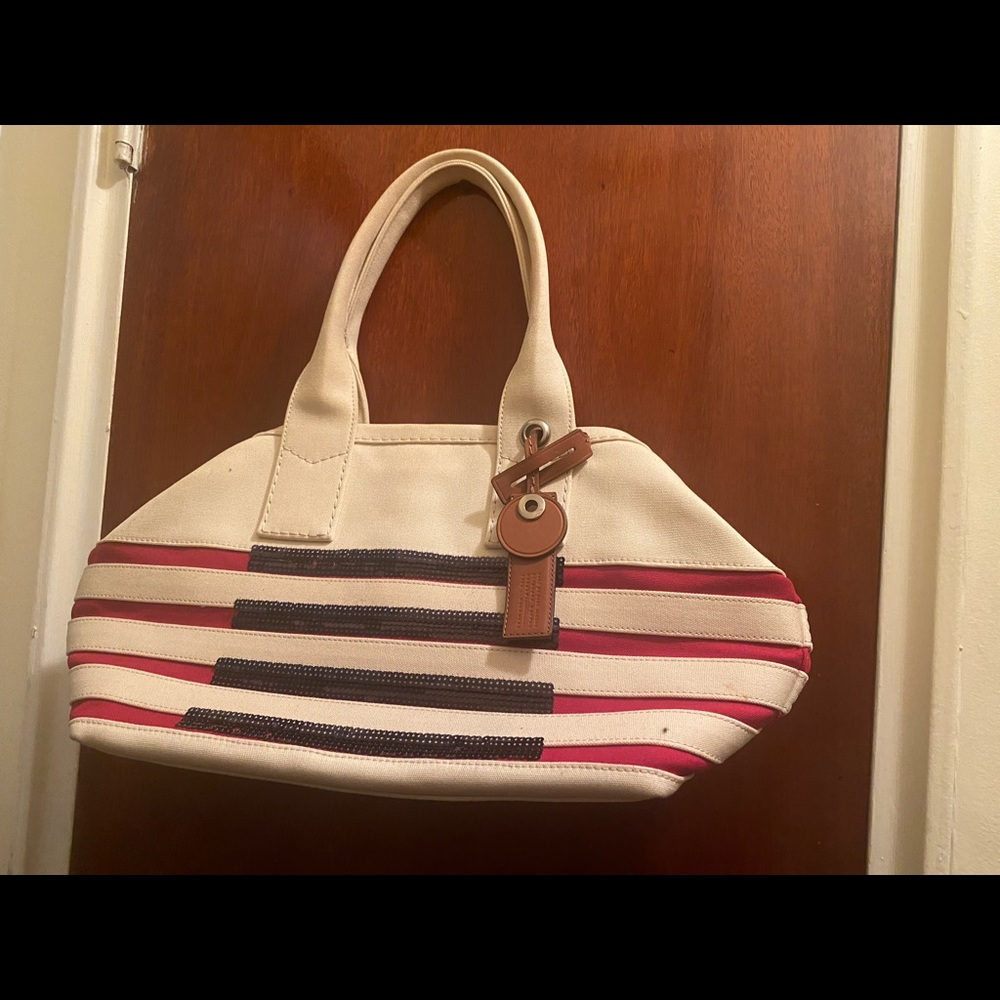 Marc Jacob bag cream red and blue bag